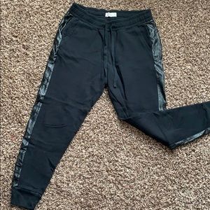 Black sweatpant joggers